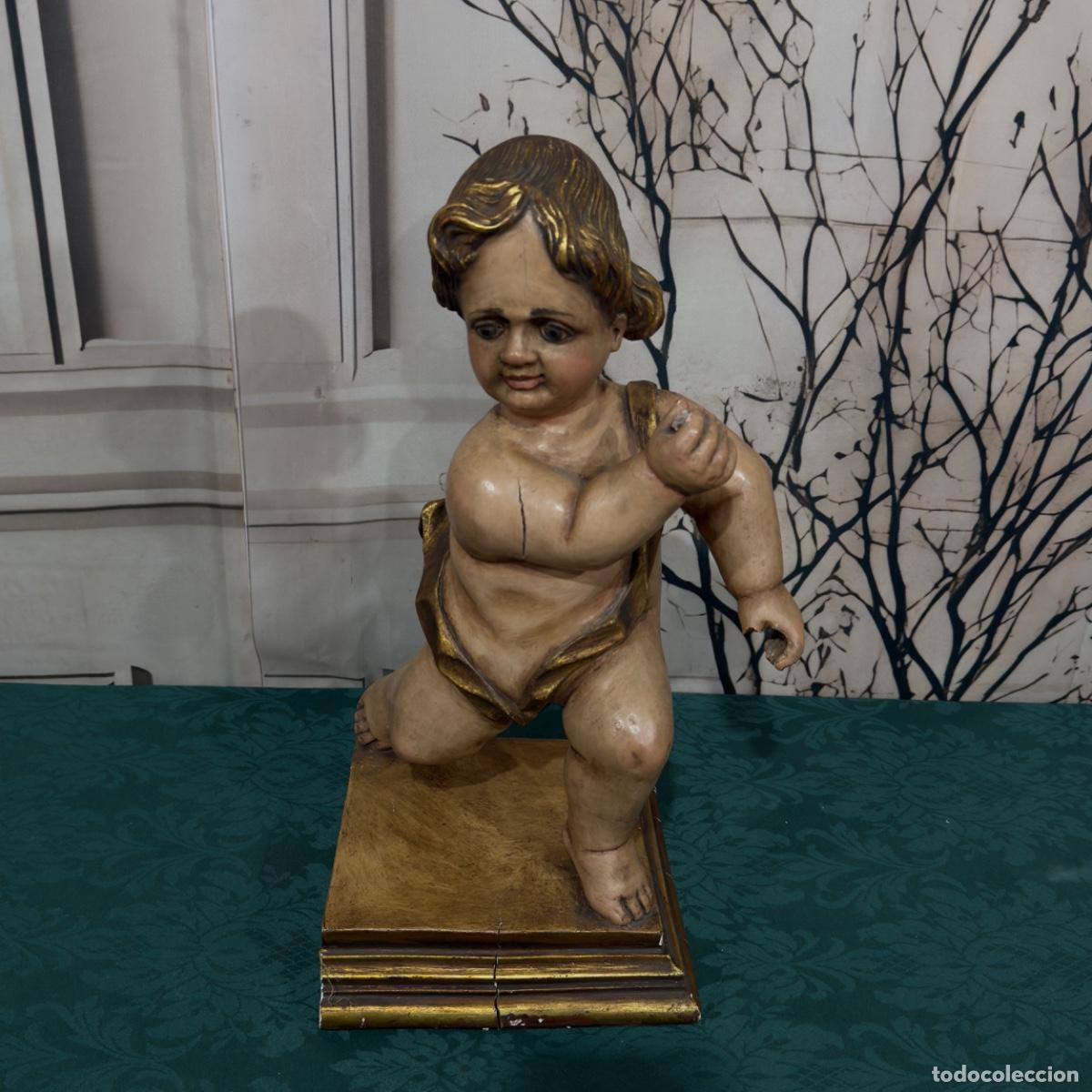 Arte: Ni&ntilde;o de Madera y Policromada - Foto 1
