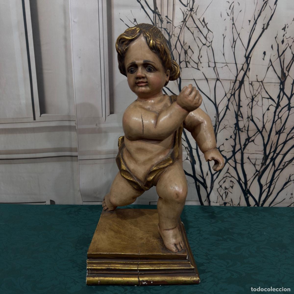 Arte: Ni&ntilde;o de Madera y Policromada - Foto 2