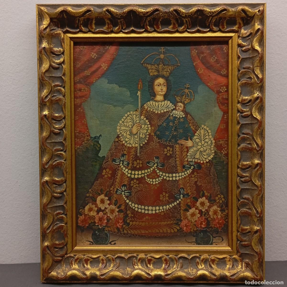 Arte: OBRA ARTE RELIGIOSA - ESCUELA CUZQUE&Ntilde;A - VIRGEN CON EL NI&Ntilde;O - S. XVIII O XIX - VIRGEN CANDELARIA