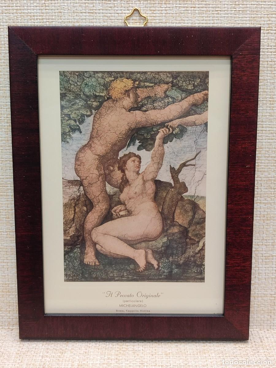 Arte: Il Peccato originale de Michelangelo, Roberto Hoesch 1940, Cuadro.