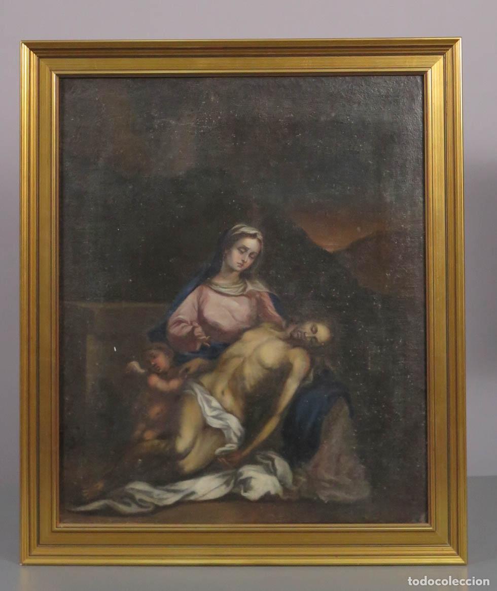 Arte: PIEDAD. OLEO S/ LIENZO. ESCUELA ESPA&Ntilde;OLA. SIGLO XVIII