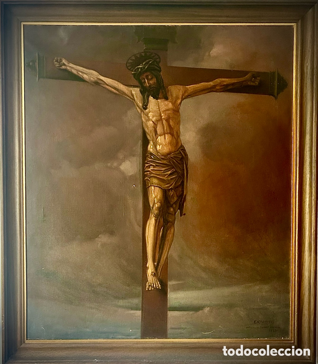 Arte: &Oacute;leo Cristo Crucificado 1925 por Alfredo de Torres Edwards