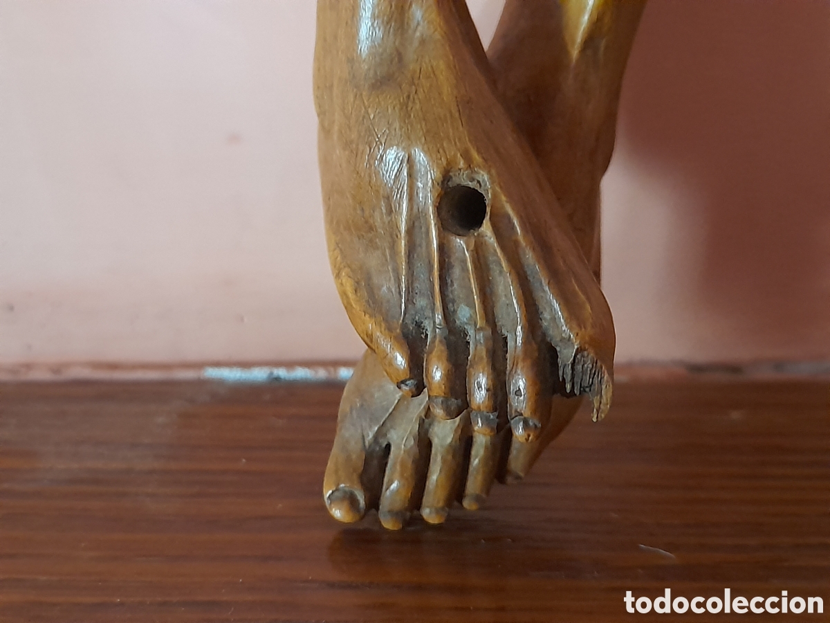 Arte: Cristo crucificado en madera de boj . - Foto 4