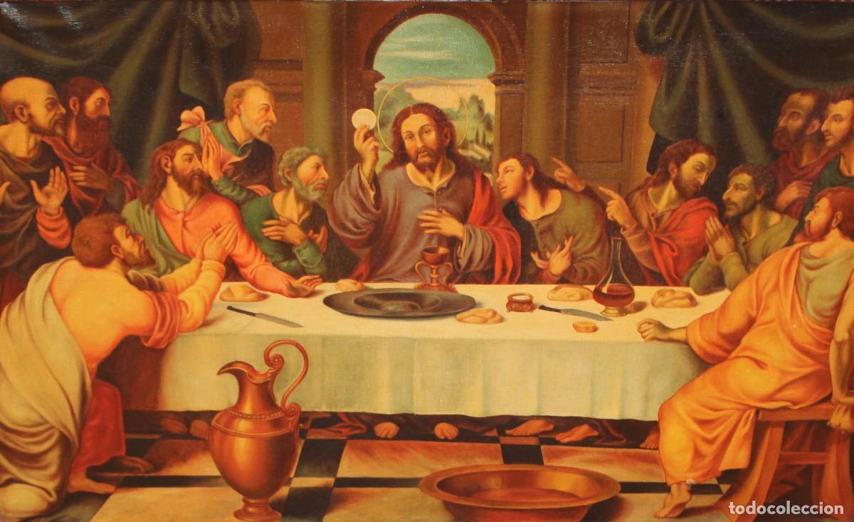 Arte: ESCUELA ESPA&Ntilde;OLA (PRINCIPIOS SIGLO XX) OLEO SOBRE TELA DE AUTOR ANONIMO. LA ULTIMA CENA