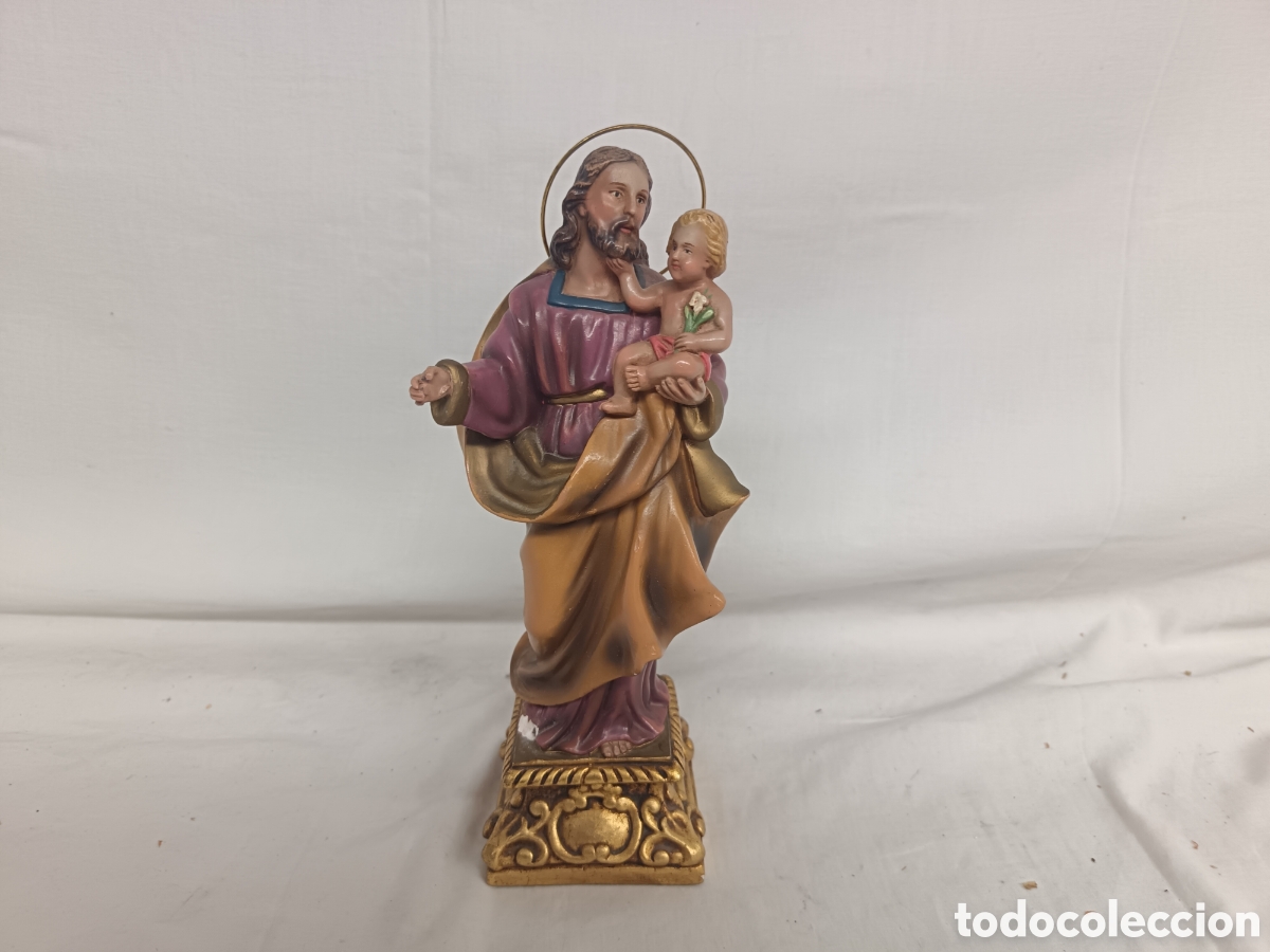 Arte: SAN JOSE CON NI&Ntilde;O ANTIGUO