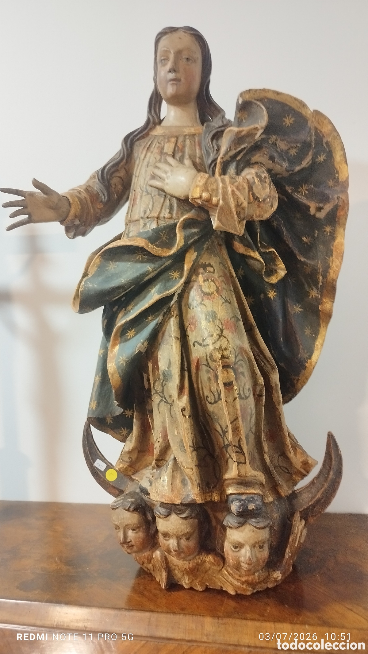 Arte: TALLA DE LA VIRGEN IMACULADA SIGLO XVII