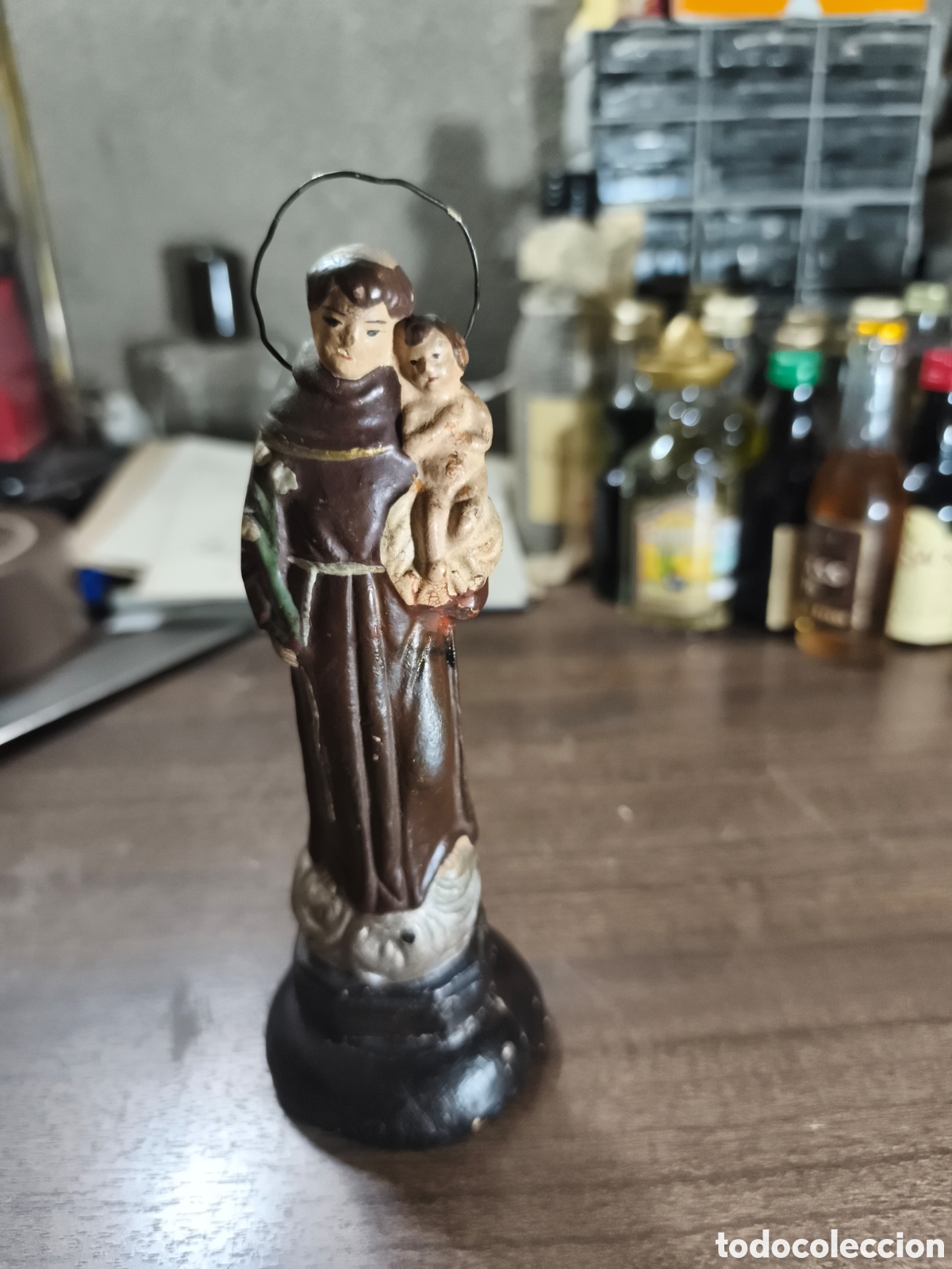 Arte: Antigua figura de Barro cocido de San Antonio de Padua