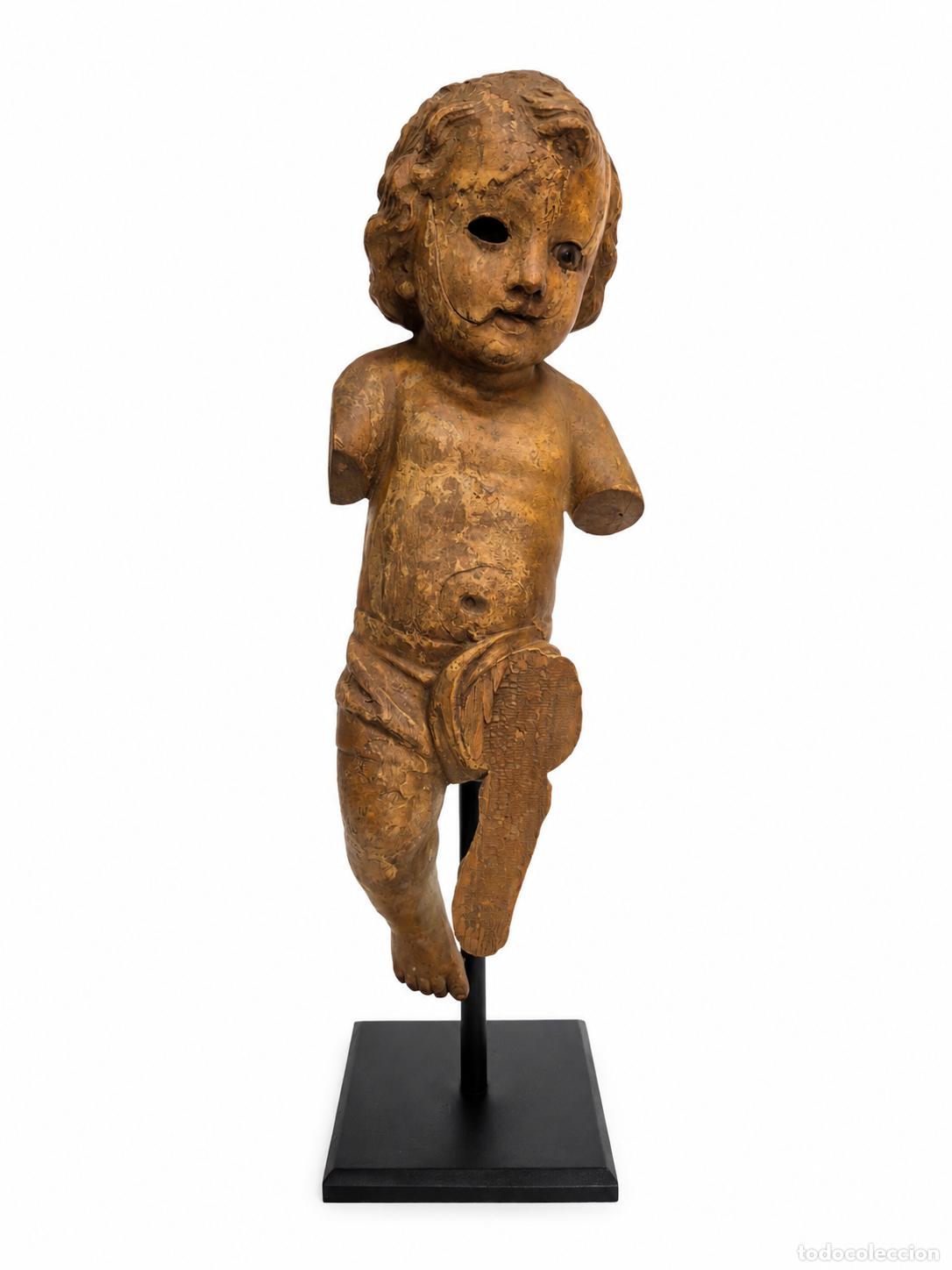 Kunst: Ni&ntilde;o Jes&uacute;s - Antiguo Modelo del Taller &rdquo;El Arte Cat&oacute;lico - Casa Bochaca&rdquo; Olot - Talla de Madera