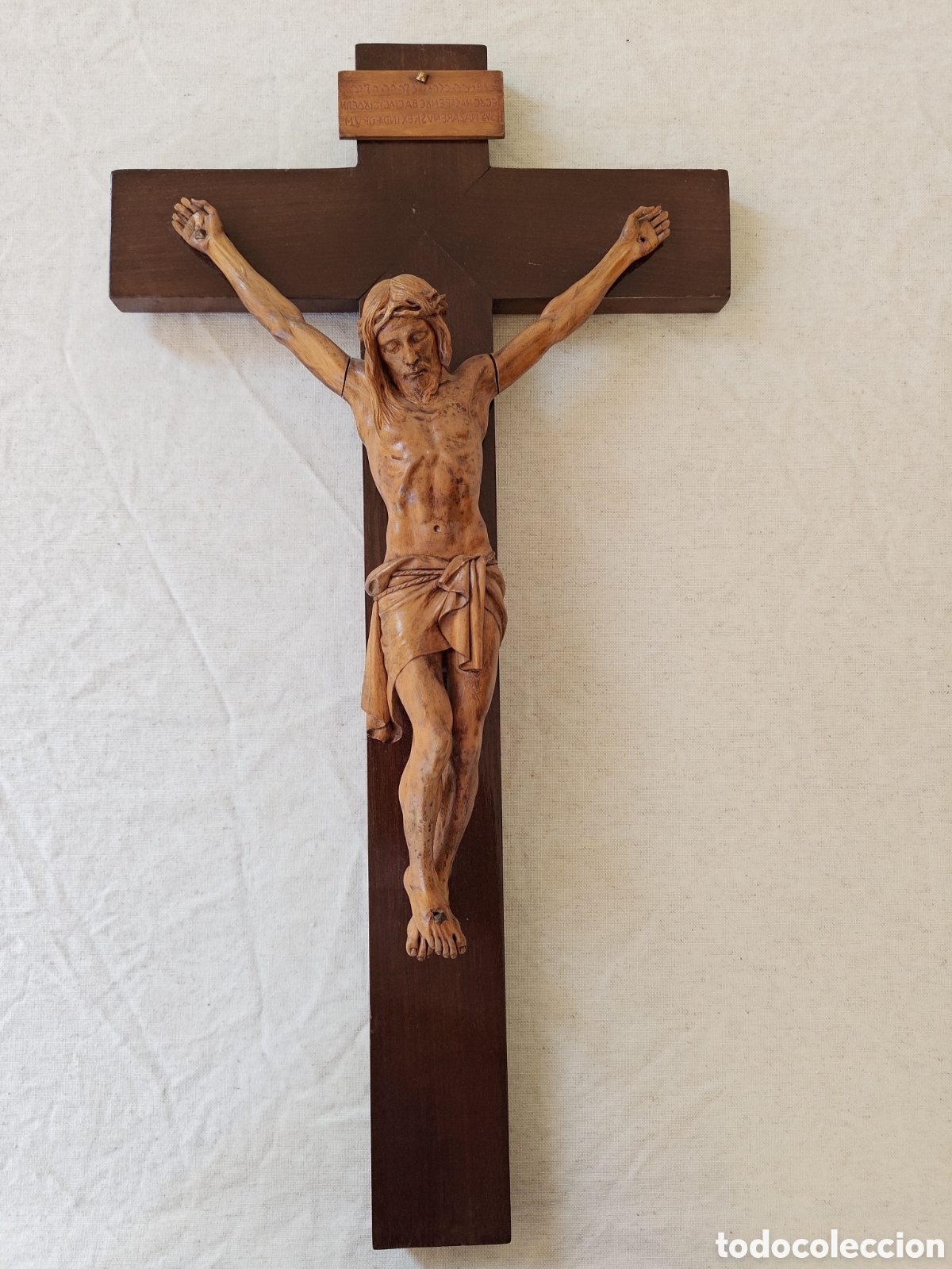 Arte: Crucifix fusta Josep Espelta Graciot 1946