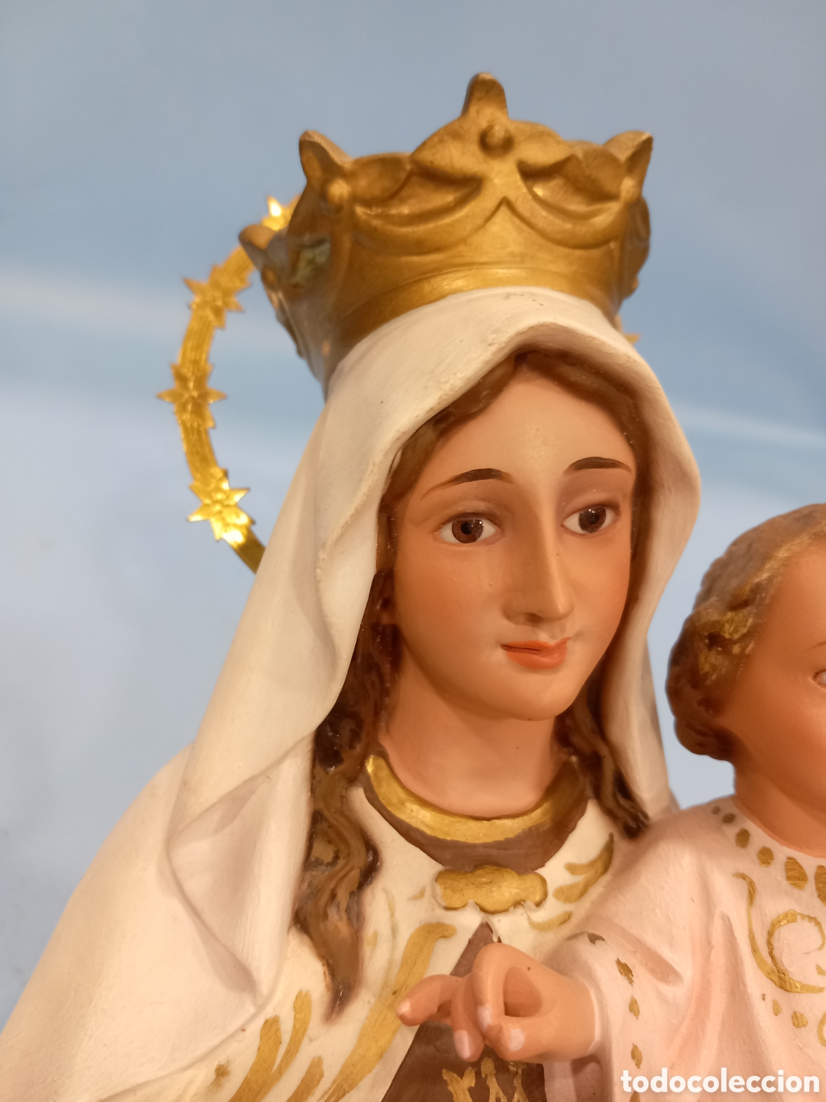 Arte: Virgen del Carmen Olot 48cm - Foto 3