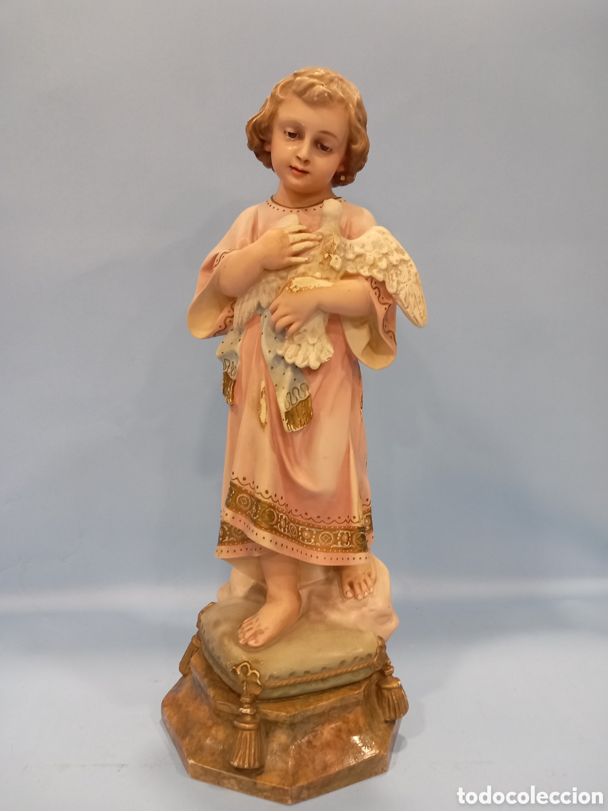 Art: Ni&ntilde;o Jes&uacute;s con paloma Olot