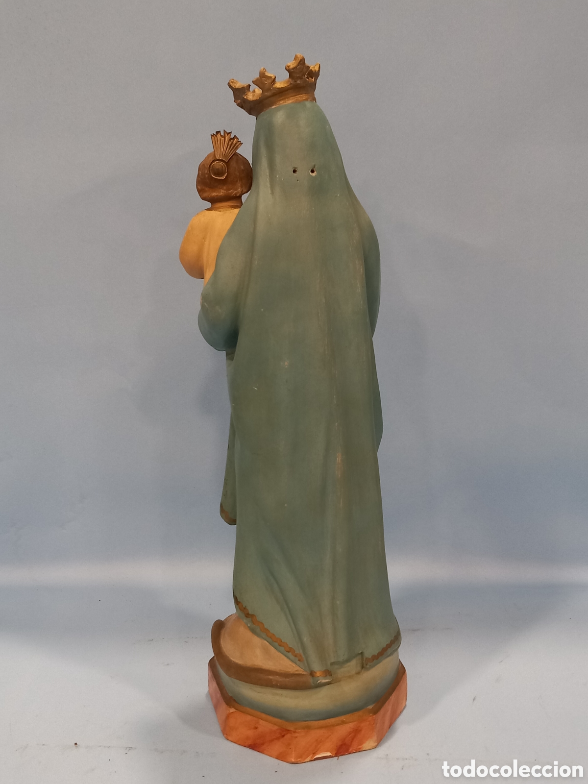 Arte: Virgen con el ni&ntilde;o - estilo Olot - Foto 4
