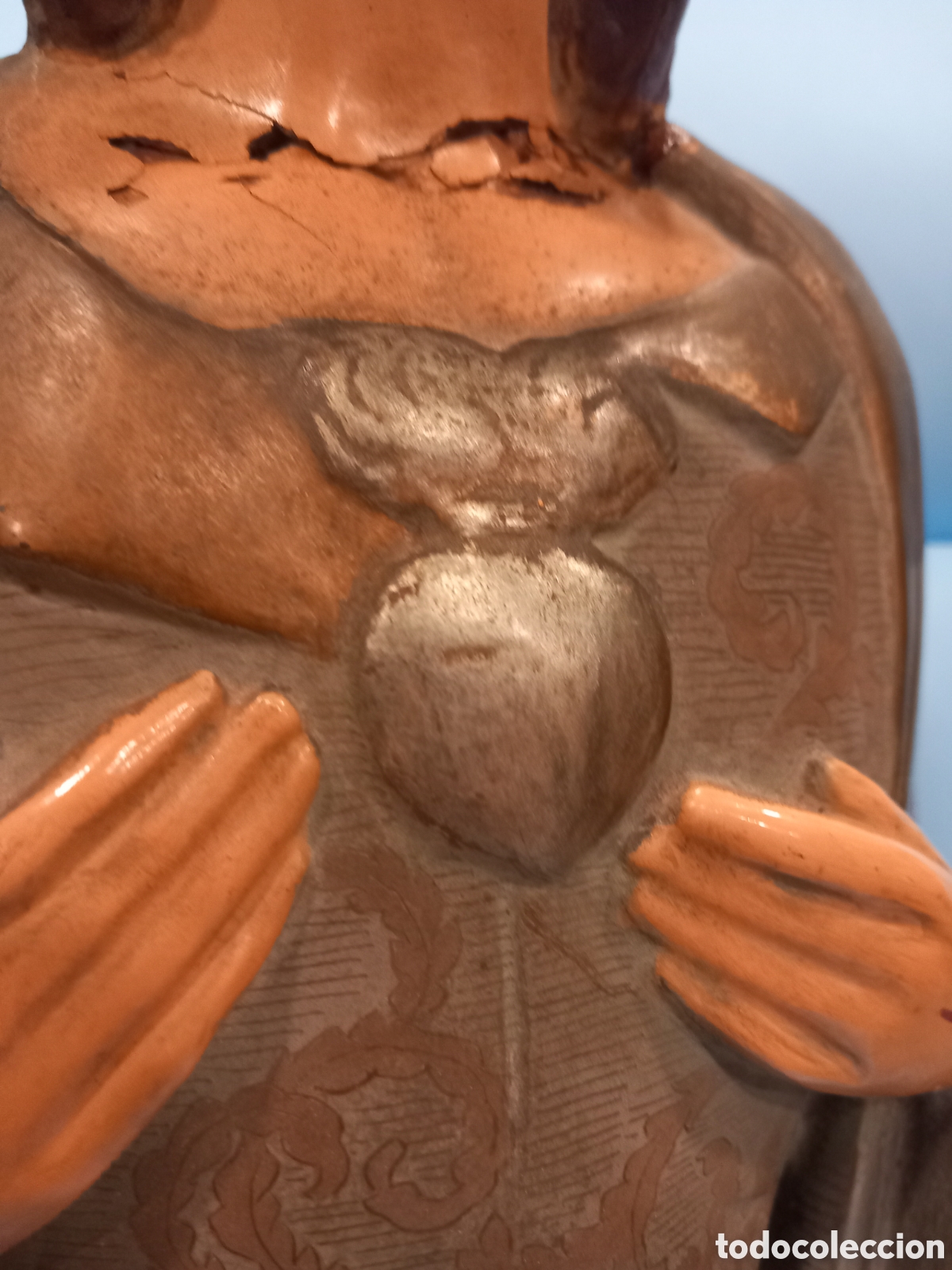 Arte: Sagrado Coraz&oacute;n 67cm - estilo Olot - Foto 2