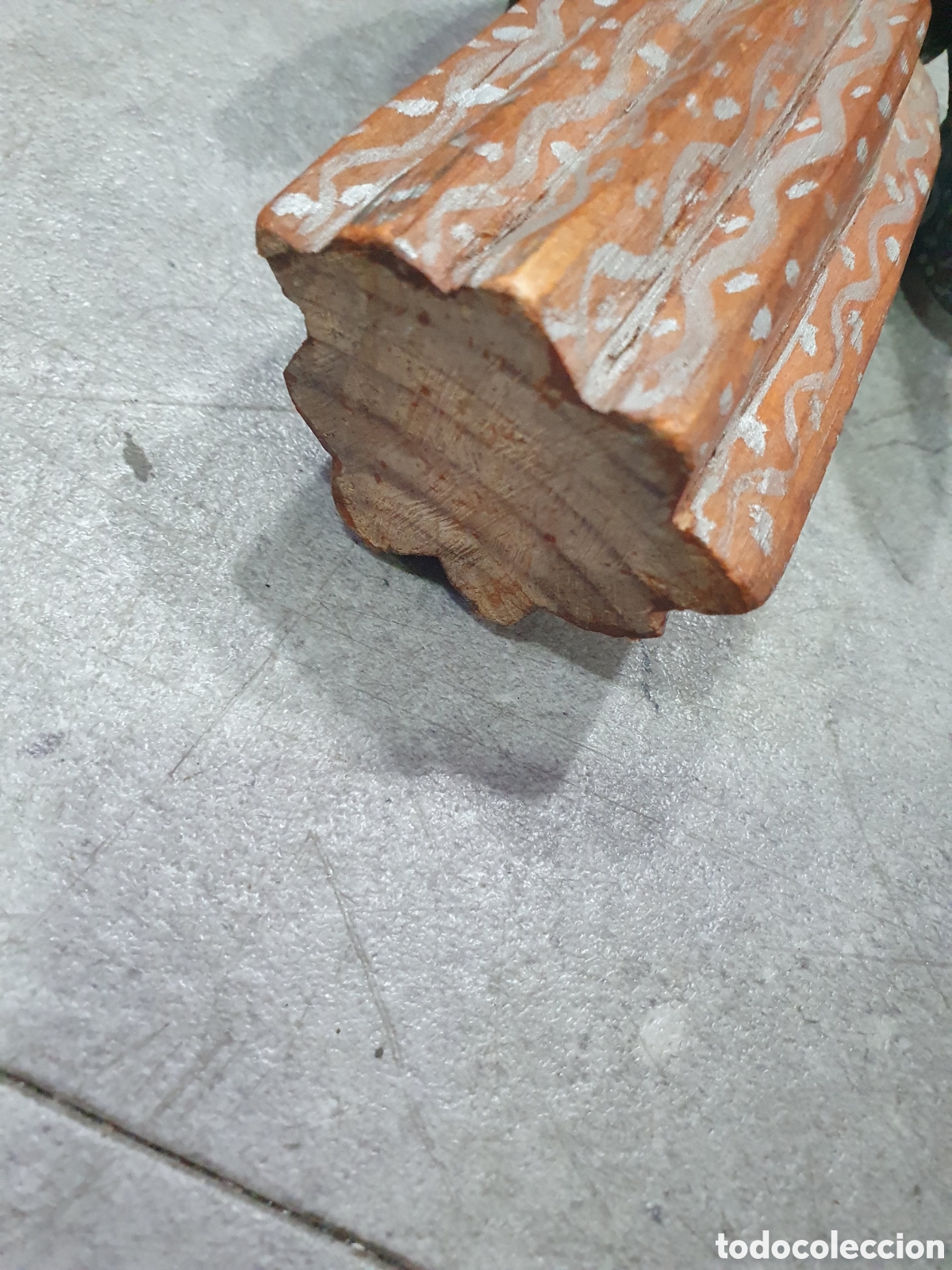Arte: Angelito en madera tallada y policromada. (L89) - Foto 2