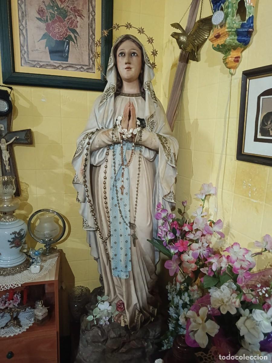Arte: virgen de lourdes 170 cm ver fotos escultura olot