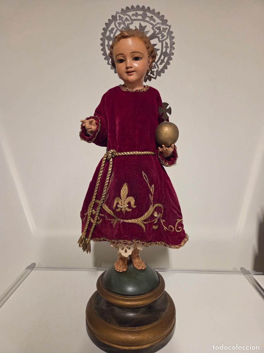Arte: Talla del ni&ntilde;o Jes&uacute;s en madera policromada