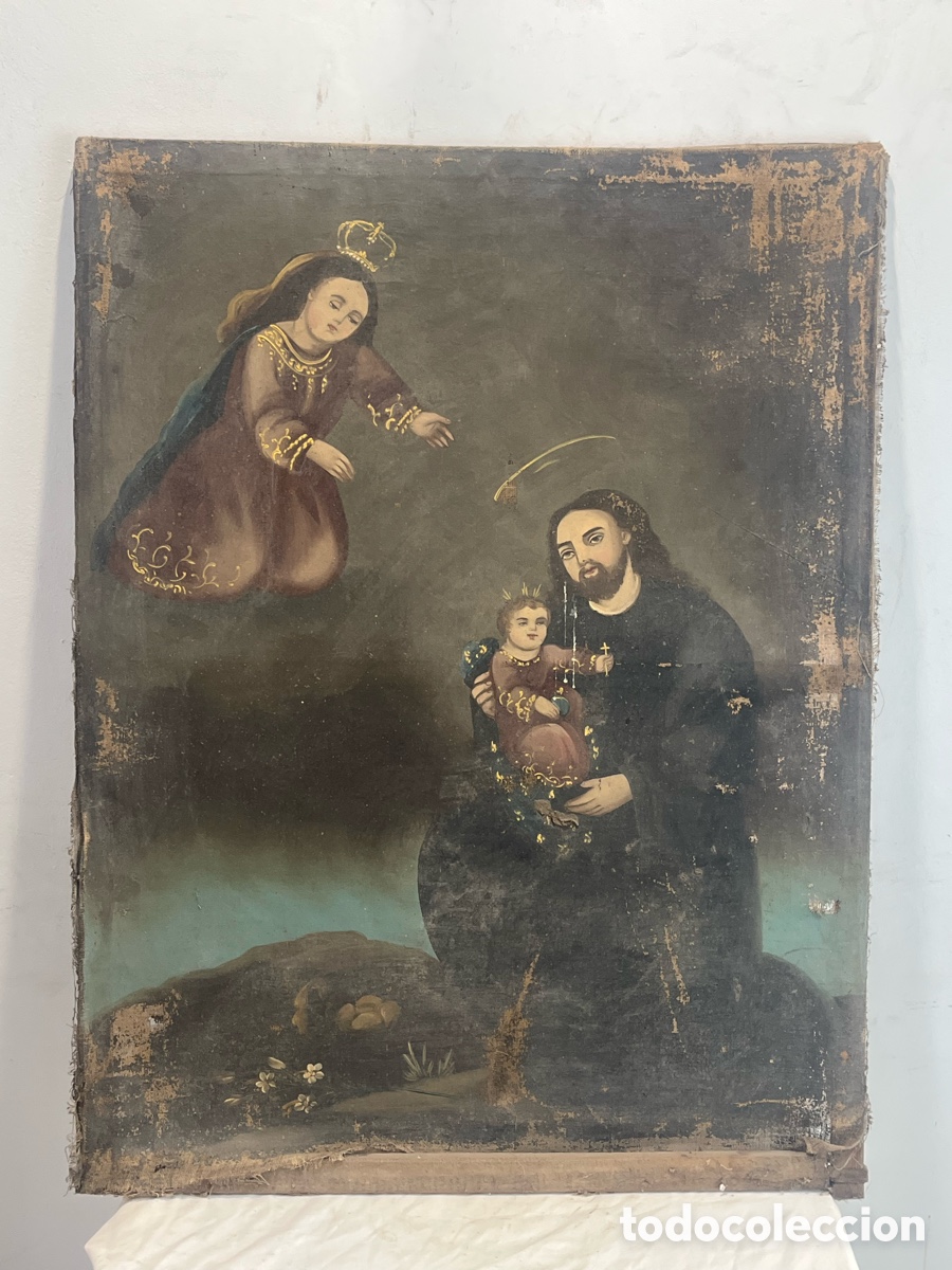 Arte: &Oacute;leo Colonial del Siglo XVIII &ndash; Sagrada Familia.