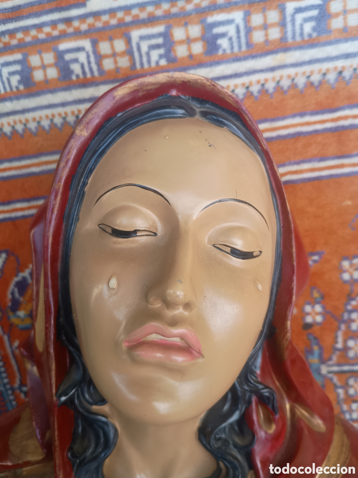 Arte: Busto cabeza de la virgen - Foto 2