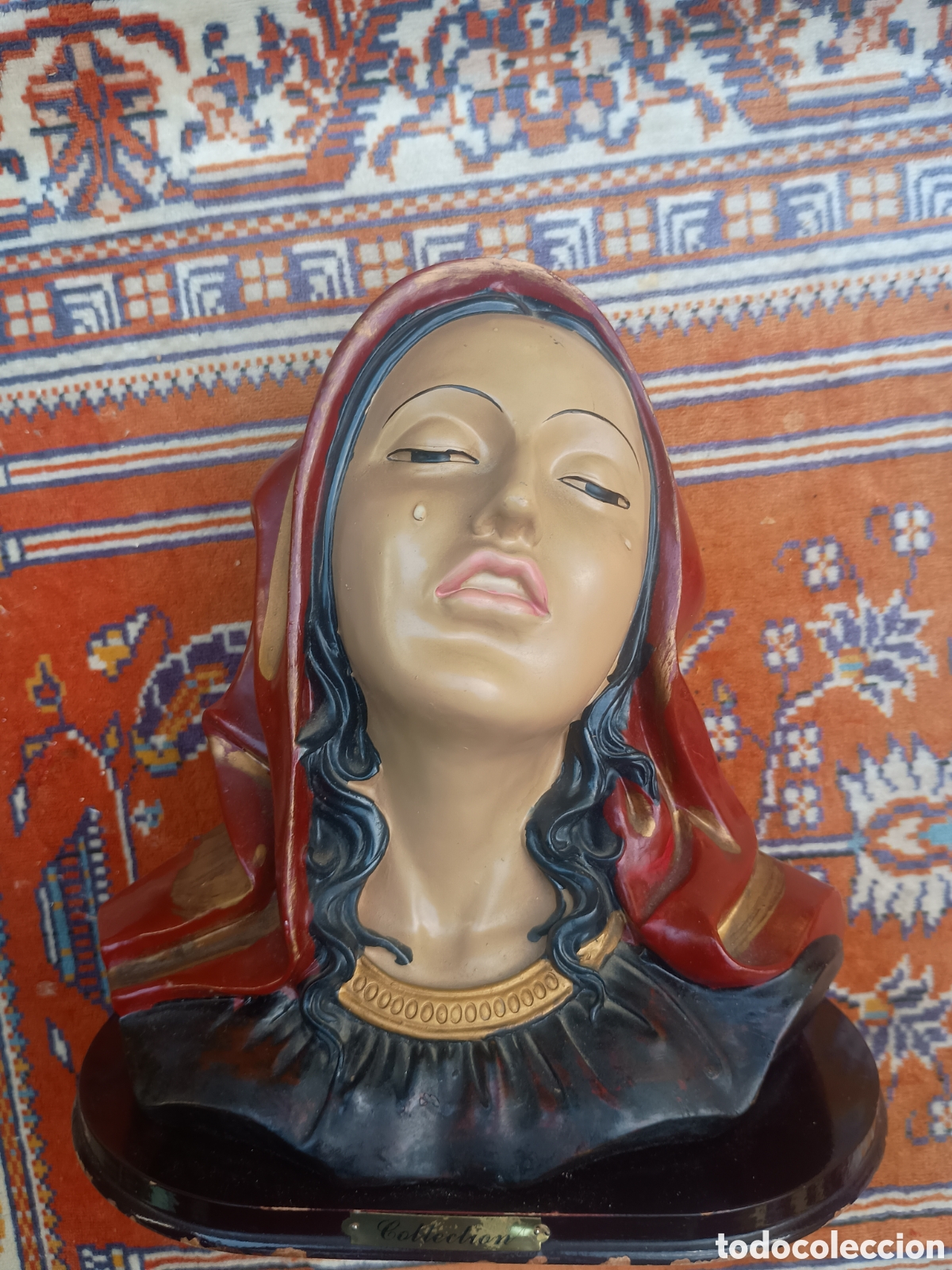 Arte: Busto cabeza de la virgen - Foto 1