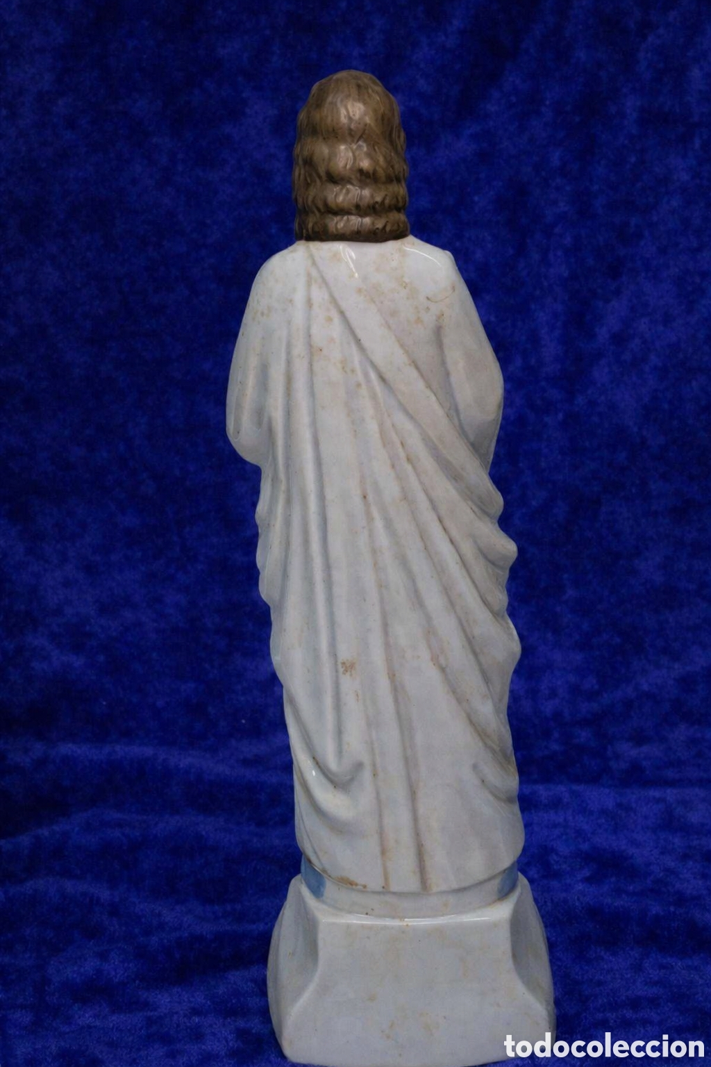 Arte: Figura de Jes&uacute;s del Siglo XIX en Biscuit - Foto 4