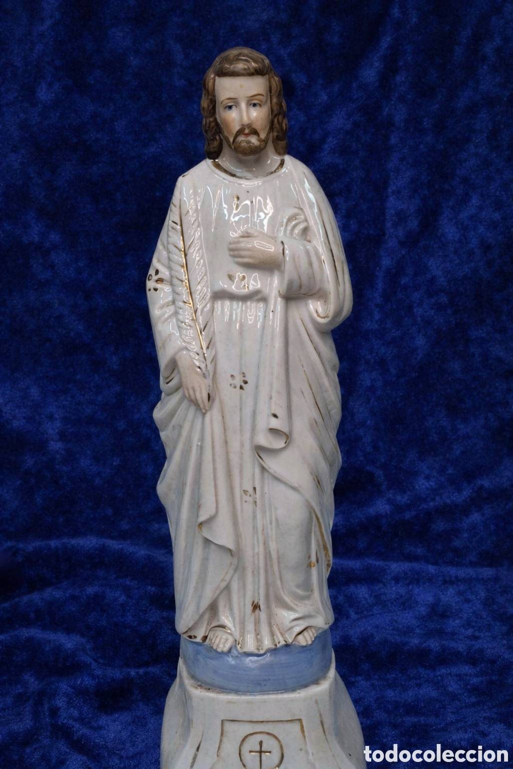 Arte: Figura de Jes&uacute;s del Siglo XIX en Biscuit