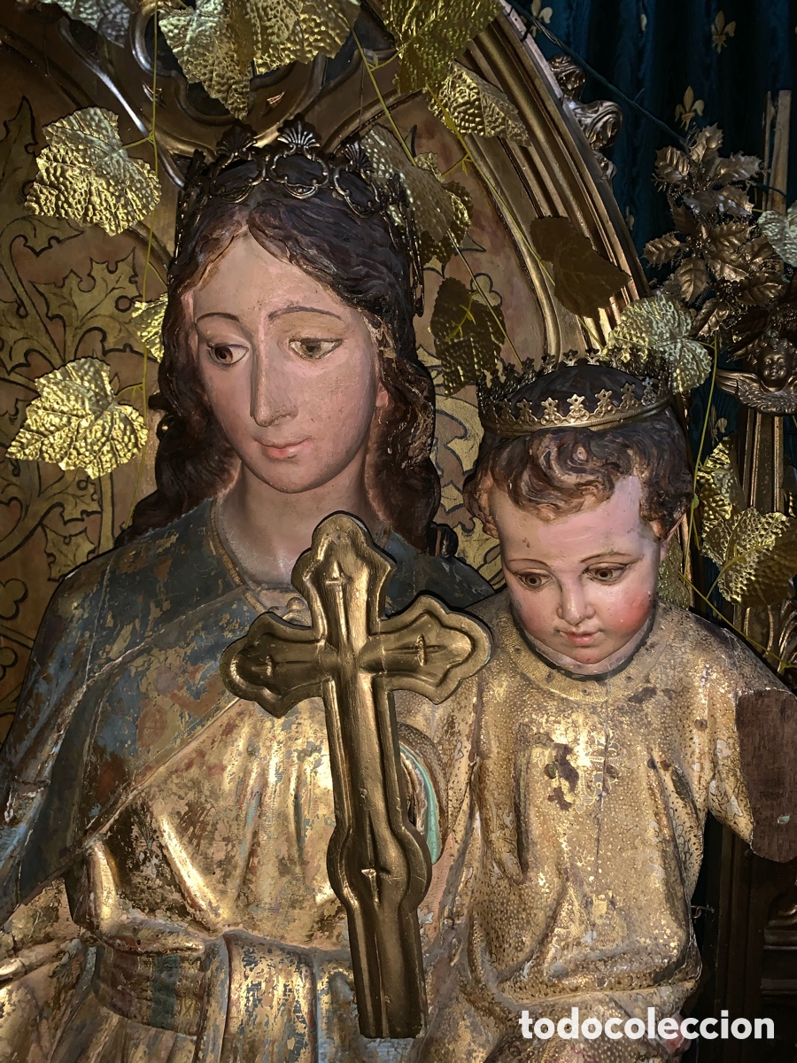 Art: Virgen Maria auxiliadora talla madera ver fotos