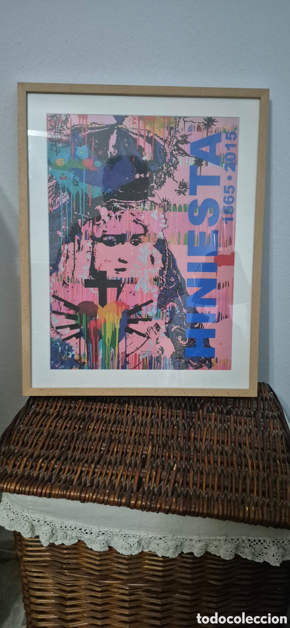 Arte: Cartel Hiniesta 2015 Manolo Cuervo - Enmarcado