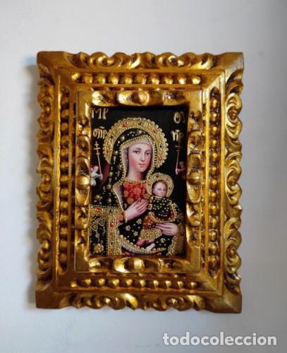 Arte: Nuestra Se&ntilde;ora del Perpetuo Socorro, Pintura cuzque&ntilde;a, Pintura enmarcada, Icono religioso, Arte