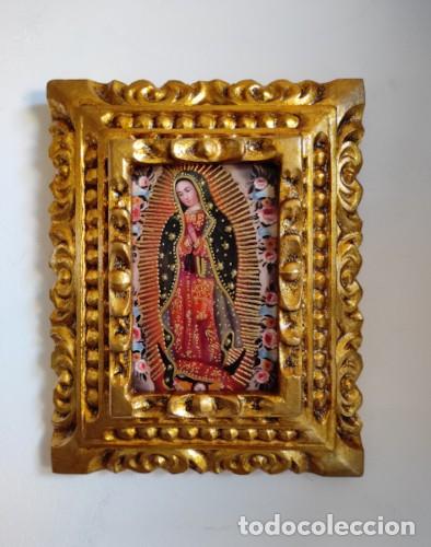 Arte: Nuestra Se&ntilde;ora de Guadalupe, Pintura cuzque&ntilde;a, Pintura enmarcada, Icono religioso, Arte