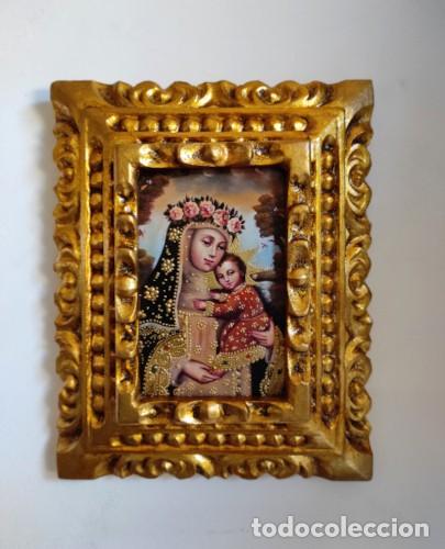 Arte: Santa Rosa de Lima, Pintura cuzque&ntilde;a, Pintura enmarcada, Icono religioso, Icono religioso, Santos
