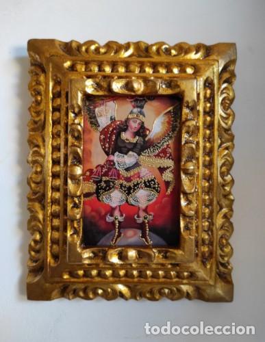 Arte: Arc&aacute;ngel San Miguel, Pintura cuzque&ntilde;a, Pintura enmarcada, Icono religioso, Icono religioso, &Aacute;ngeles