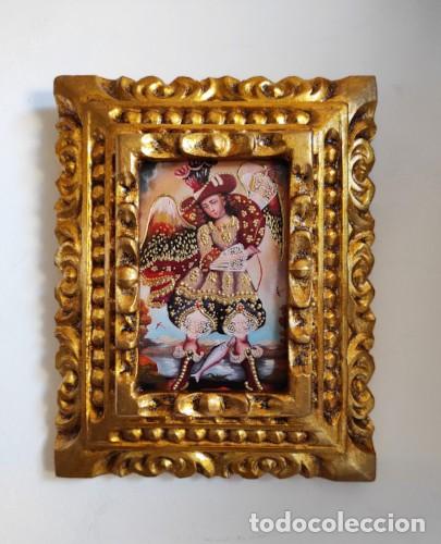 Arte: Arc&aacute;ngel San Rafael, Pintura cuzque&ntilde;a, Pintura enmarcada, Icono religioso, Icono religioso, &Aacute;ngeles