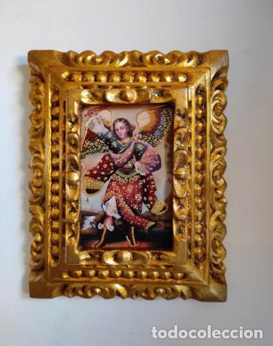 Arte: Arc&aacute;ngel Zadquiel, Pintura cuzque&ntilde;a, Pintura enmarcada, Icono religioso, Icono religioso, &Aacute;ngeles