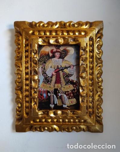 Arte: Arc&aacute;ngel Arcabucero, Pintura cuzque&ntilde;a, Pintura enmarcada, Icono religioso, Icono religioso, &Aacute;ngeles