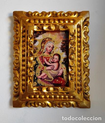 Arte: Virgen de la Leche, Pintura cuzque&ntilde;a, Pintura enmarcada, Icono religioso, Icono religioso, Madonna