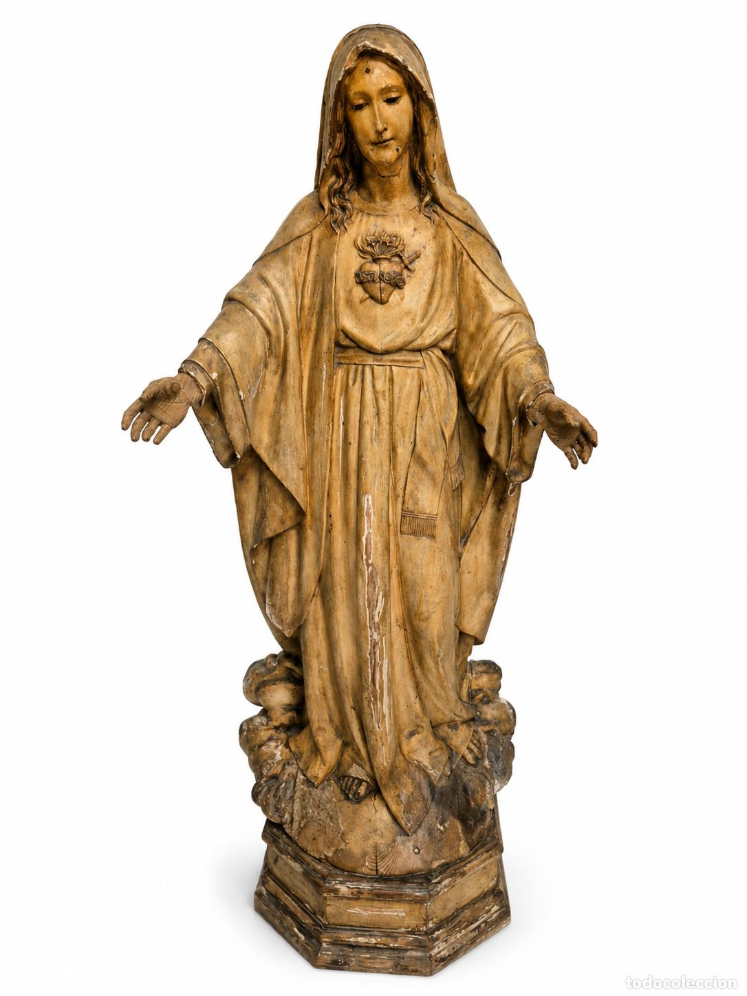 Arte: Virgen Maria Inmaculada, Sagrado Coraz&oacute;n de Mar&iacute;a -Antiguo Modelo del Taller &rdquo;El Arte Cat&oacute;lico&rdquo;