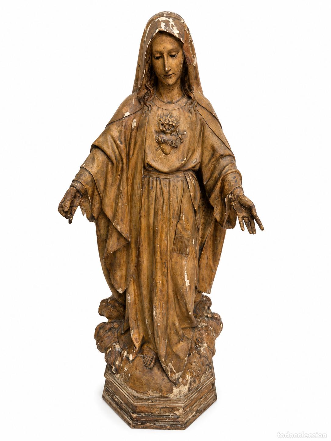 Arte: Virgen Maria Inmaculada, Sagrado Coraz&oacute;n de Mar&iacute;a -Antiguo Modelo del Taller &rdquo;El Arte Cat&oacute;lico&rdquo;