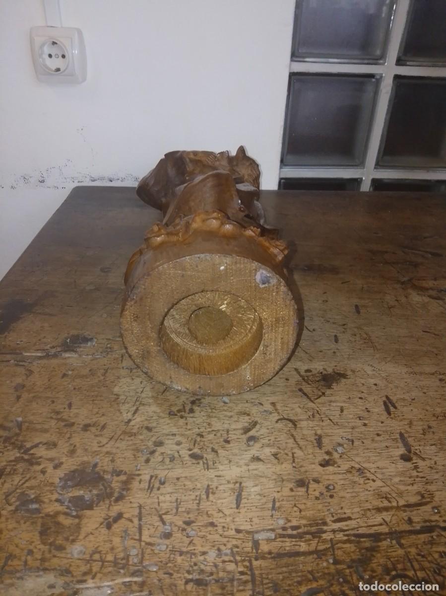 Arte: Virgen con ni&ntilde;o talla en madera - Foto 5
