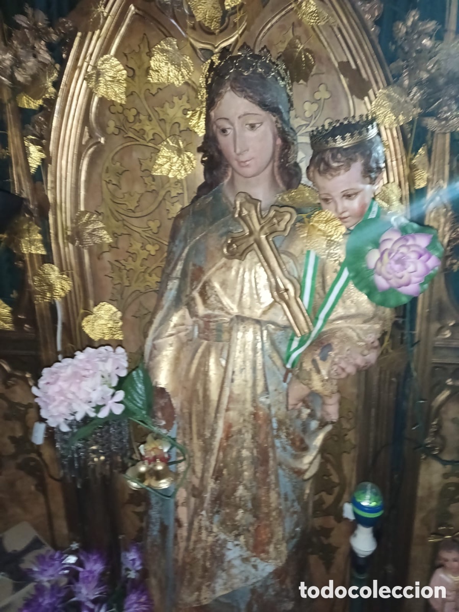 Arte: Mar&iacute;a auxiliadora 1,60 m talla madera