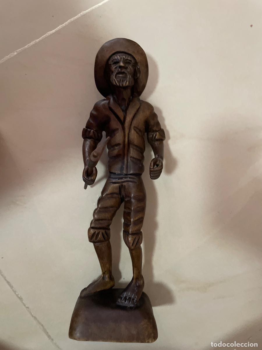 Arte: Figura de madera de le&ntilde;ador - Foto 1