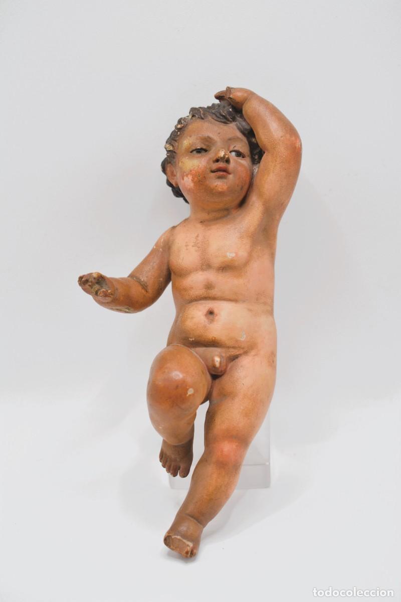 Arte: Francisco Salzillo - Talla Ni&ntilde;o Jes&uacute;s Barroco - 17 cm - Madera - INCLUYE INFORME PERICIAL