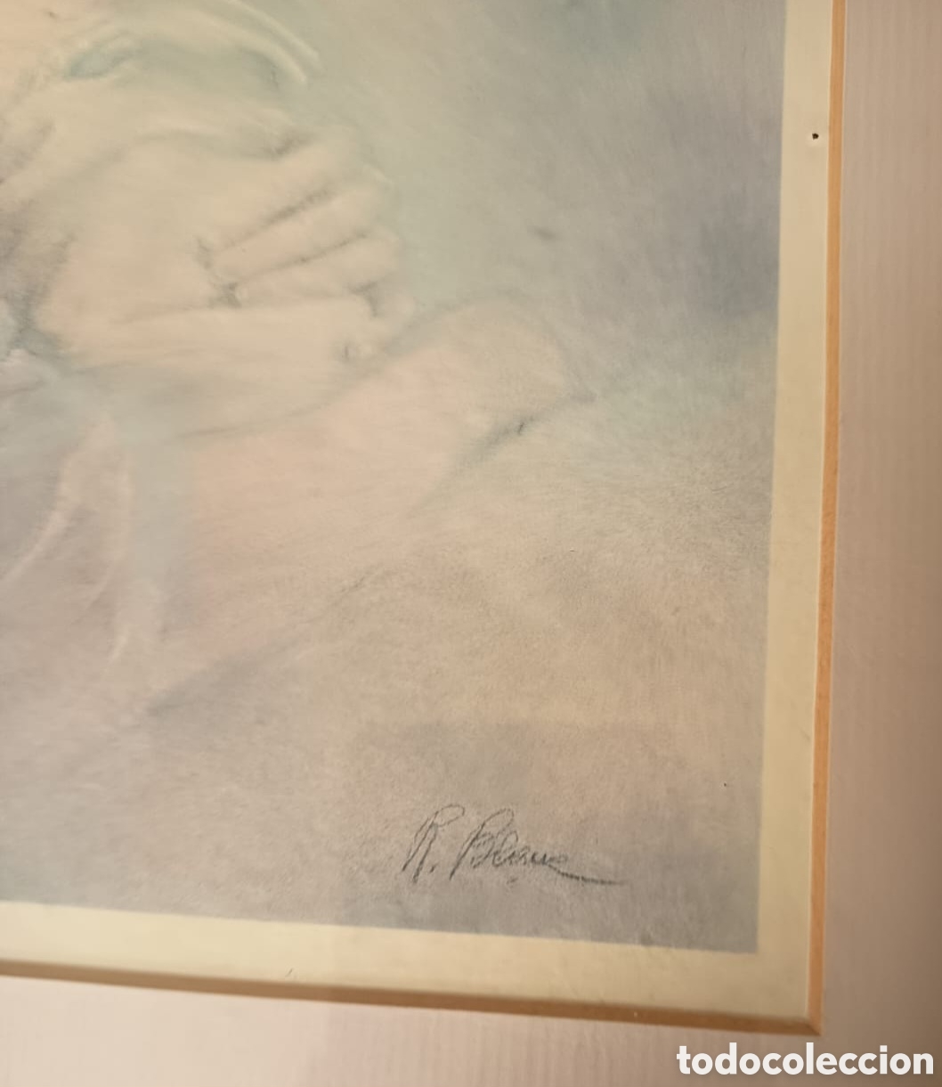 Arte: CUADRO VIRGEN CON NI&Ntilde;O R.BLANC - Foto 2