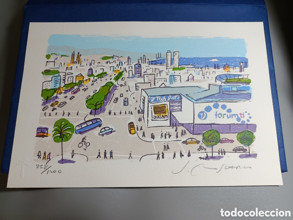 Arte: J. Moscard&oacute;. Serigraf&iacute;a con certificado y numerada.