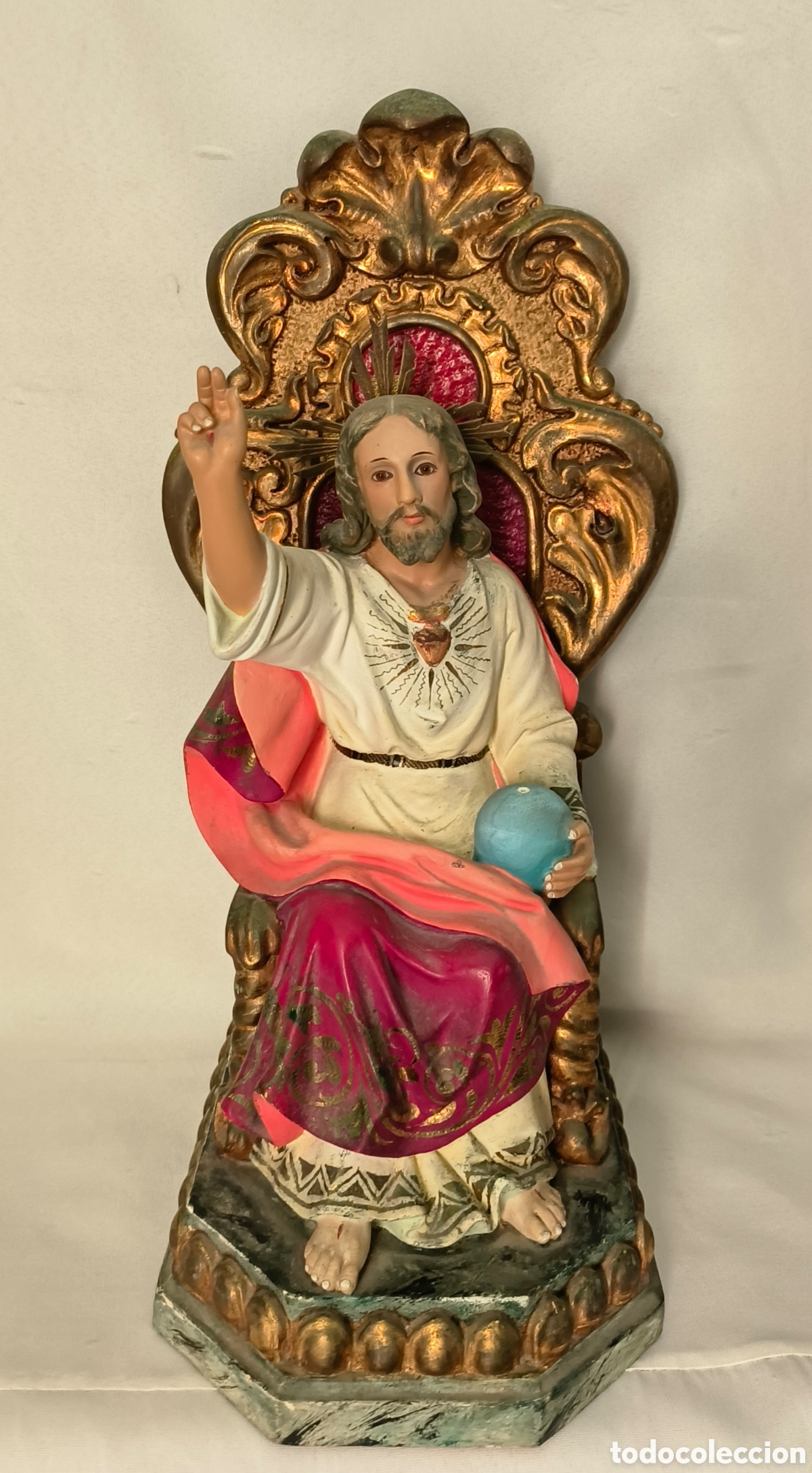 Kunst: Sagrado Coraz&oacute;n, Olot, con peana o mensula