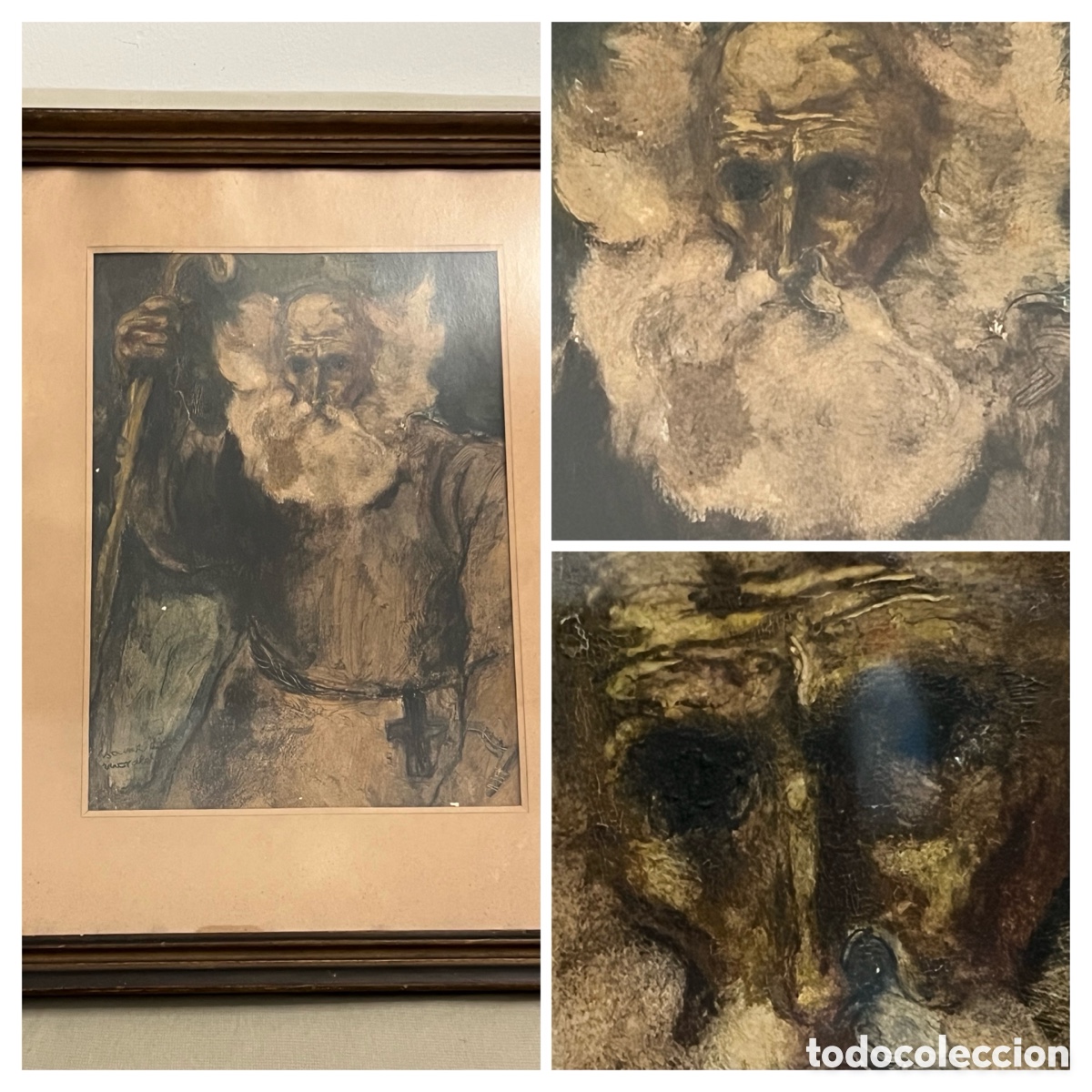 Arte: Antigua pintura religiosa - Firmada Jaime de Morales