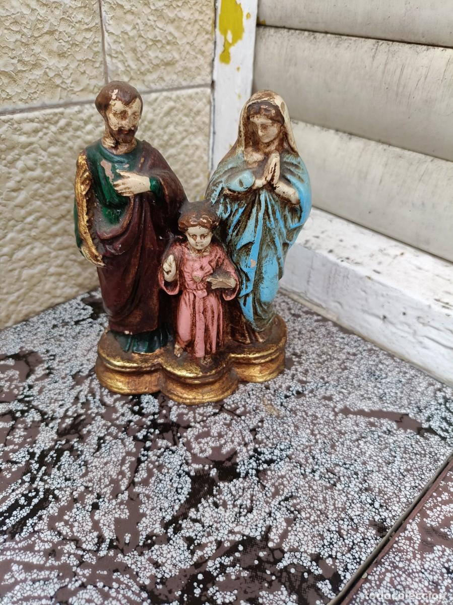 Arte: FIGURA BARRO O TERRACOTA SAGRADA FAMILIA