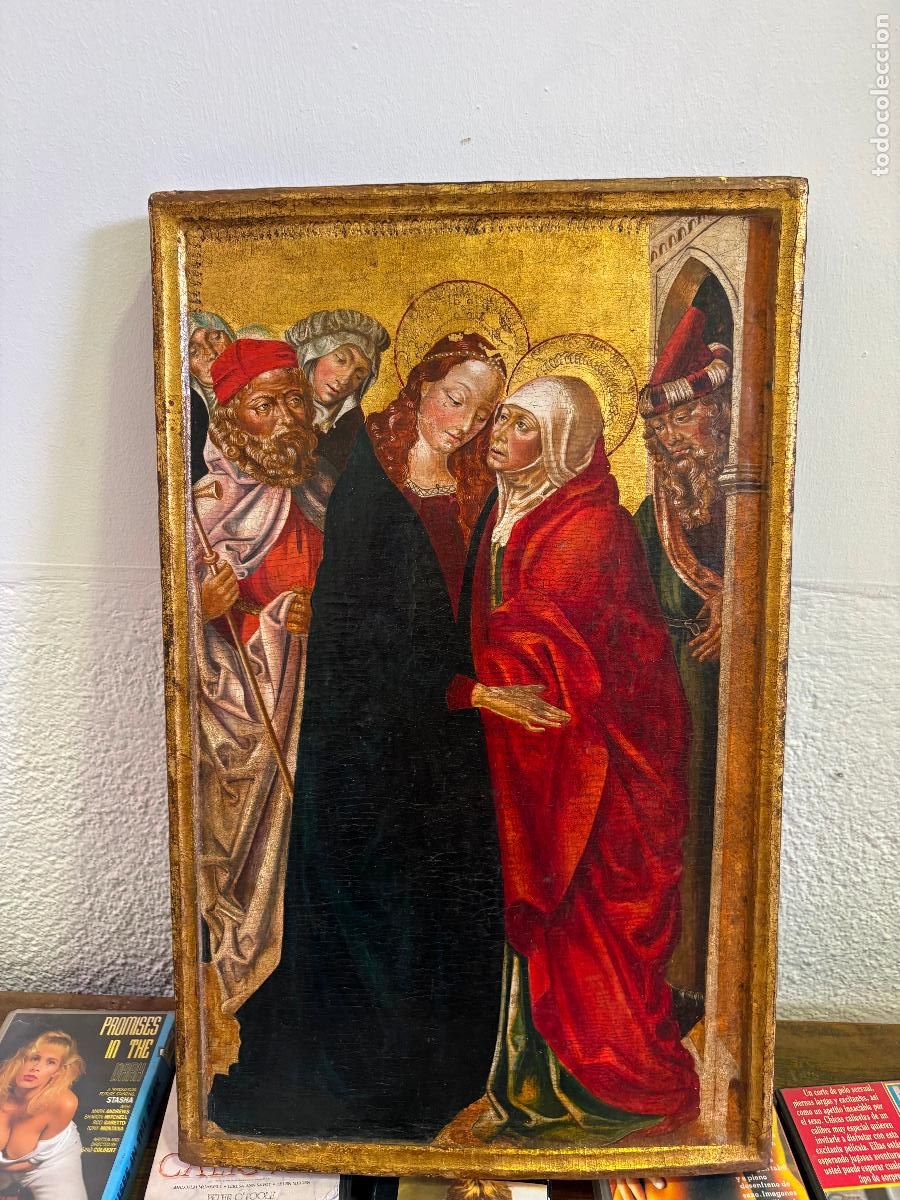 Arte: retablo g&oacute;tico inicios siglo XVI circa 1500