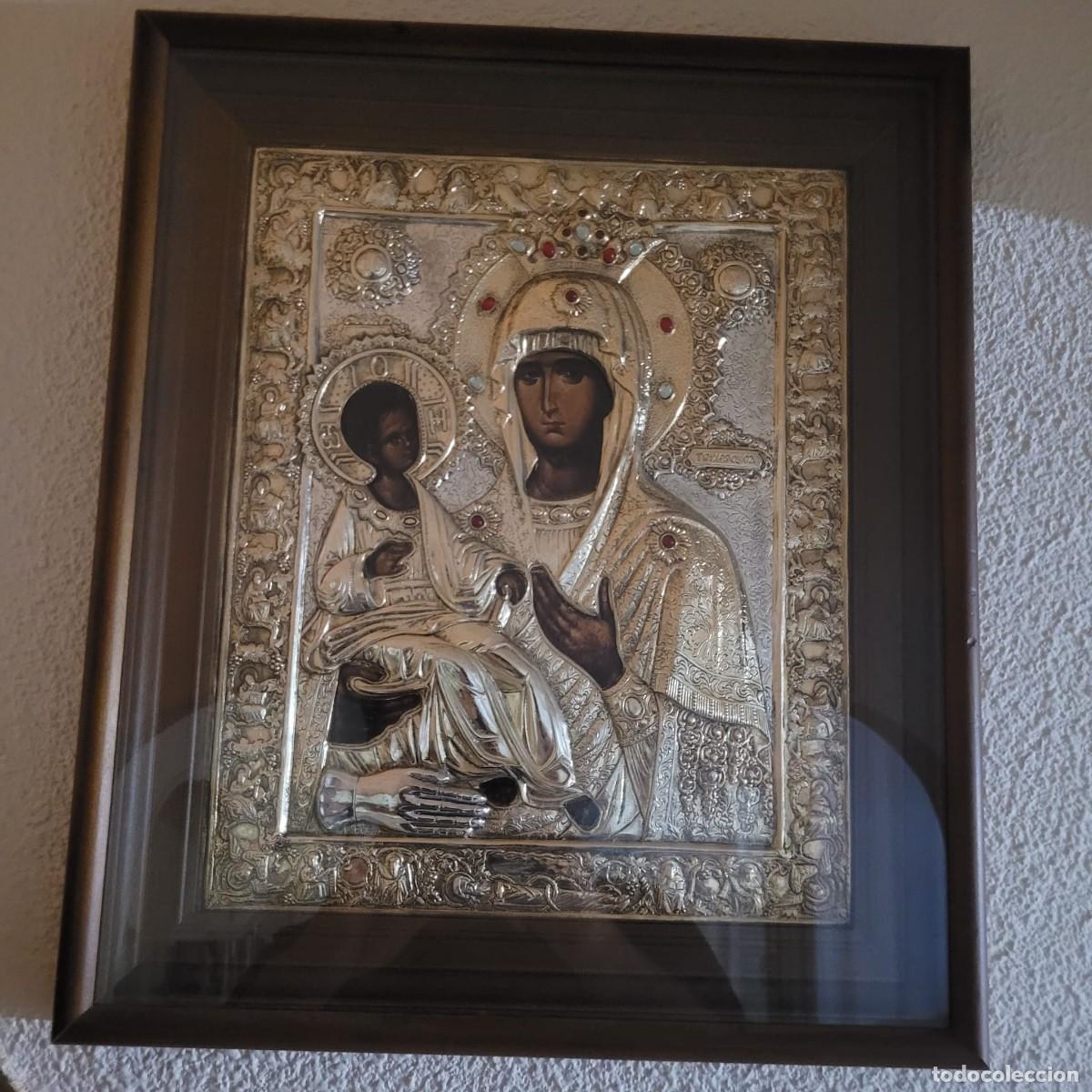 Arte: Icono ortodoxo de la Virgen de las Tres Manos, conocido como Trojeručica.