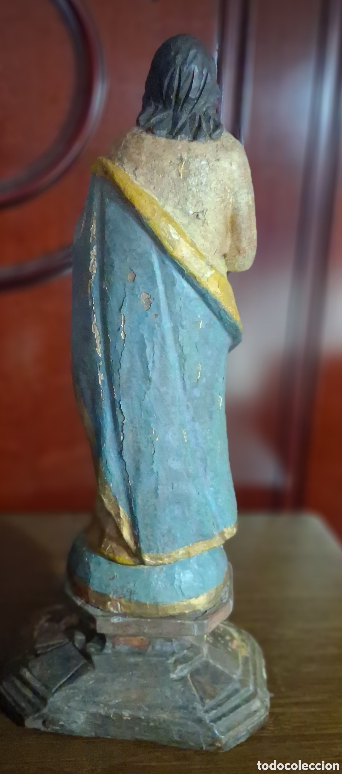 Arte: VIRGEN INMACULADA MADERA ANTIGUA - Foto 5