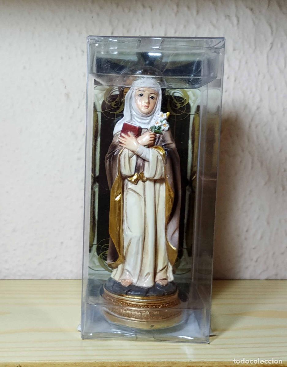 Arte: Figura de Santa Catalina de Siena - Marca Javier - 13 cm - Pintada a mano